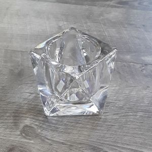 Partylite iridescent crystal prism votive or tealight holder